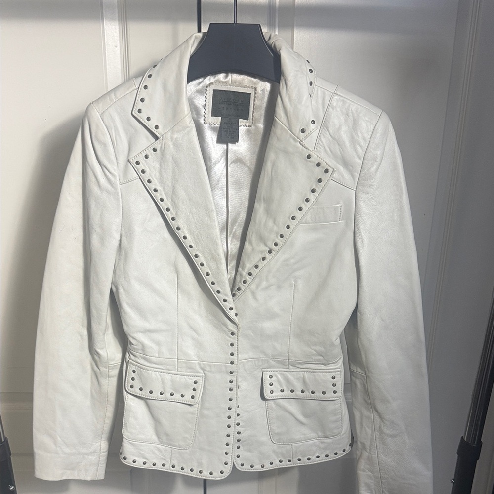 90’s Vintage Uniform by John Paul Richard Genuine Studded Leather Jacket Size S